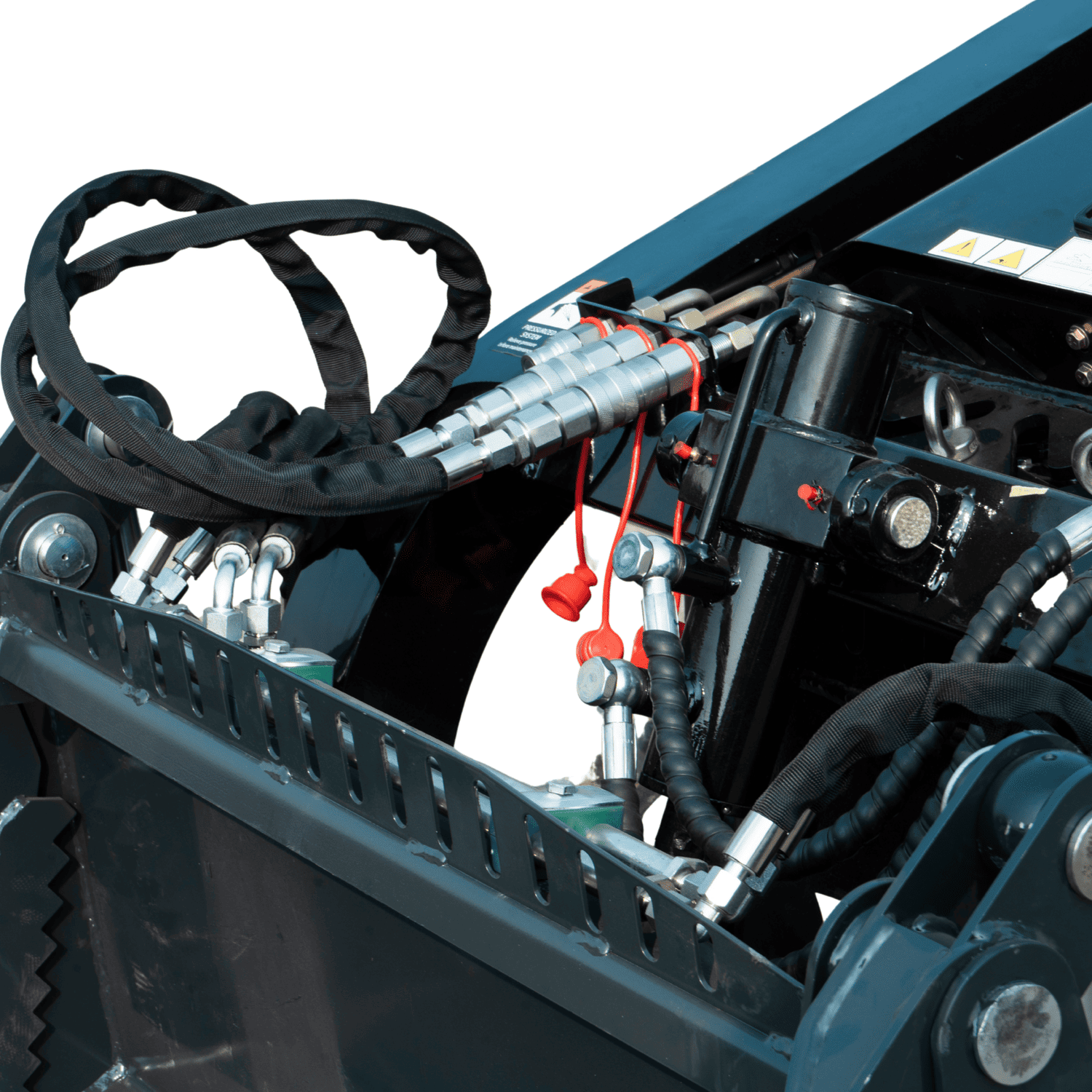 4-In-1 Bucket Combo Mini Skid Steer attachment for TYPHON STOMP X1300 & STOMP 509 - Image 3