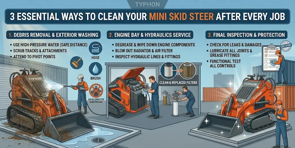 how-to-clean-mini-skid-steer