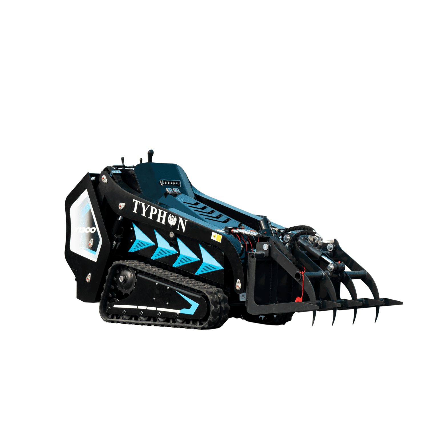 Hydraulic Wood Grabber Attachment Mini Skid Steer TYPHON STOMP X1300 & STOMP 509