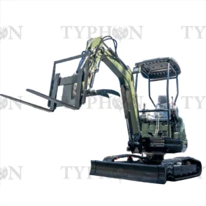 Pallet Fork Attachment for 2.5-3 ton Mini Excavator Adjustable Stabilizer Bar