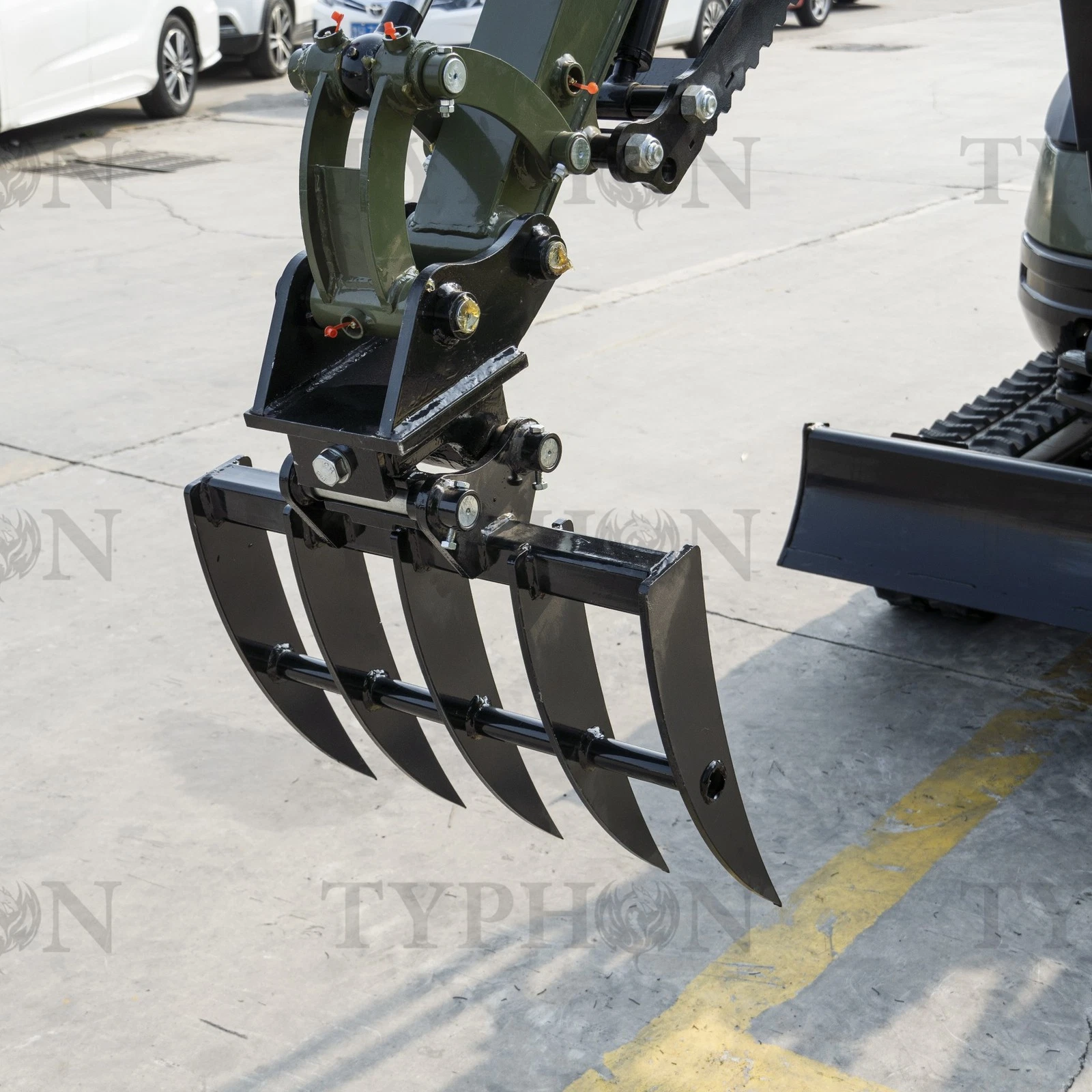 Mini Excavator Rake Compact Attachment General for 2-3 ton Small Digger - Image 8