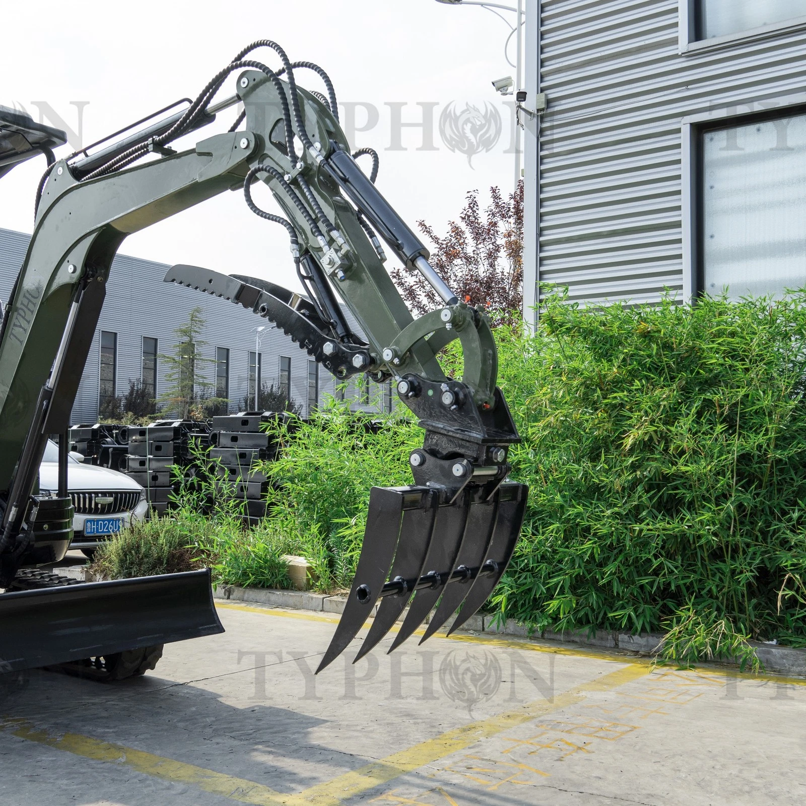 Mini Excavator Rake Compact Attachment General for 2-3 ton Small Digger - Image 4