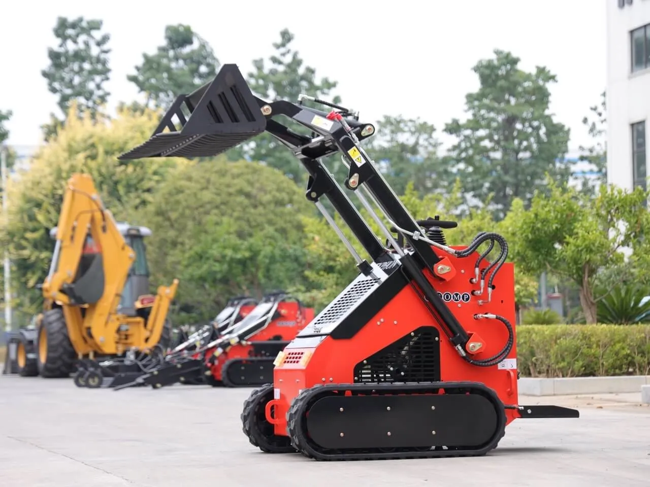 Rock Bucket Attachment for TYPHON Mini Skid Steer Loader USA