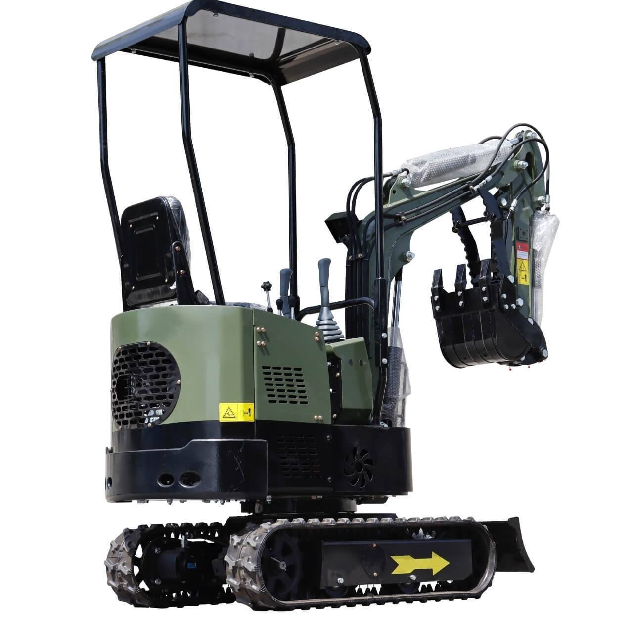 TYPHON TERROR X STORM Mini Excavator 1 Ton Trench Digger with Canopy, Hydraulic Thumb Clip, Bucket USA - Image 4