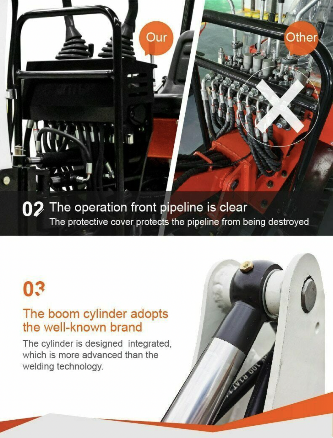 TYPHON TERROR On Tracks VIII 800kg Mini Excavator USA - Image 6