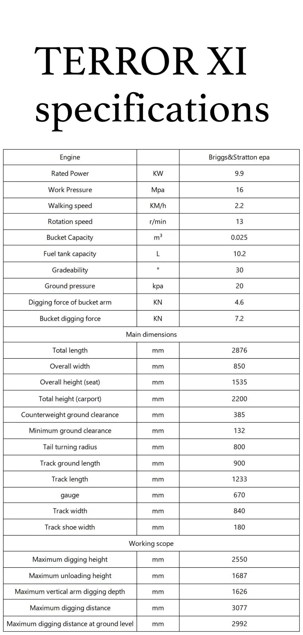 TYPHON TERROR XI STORM Mini Excavator – 1.1 Ton Trench Digger with Boom Swing, Hydraulic Thumb Clip, Bucket USA - Image 2