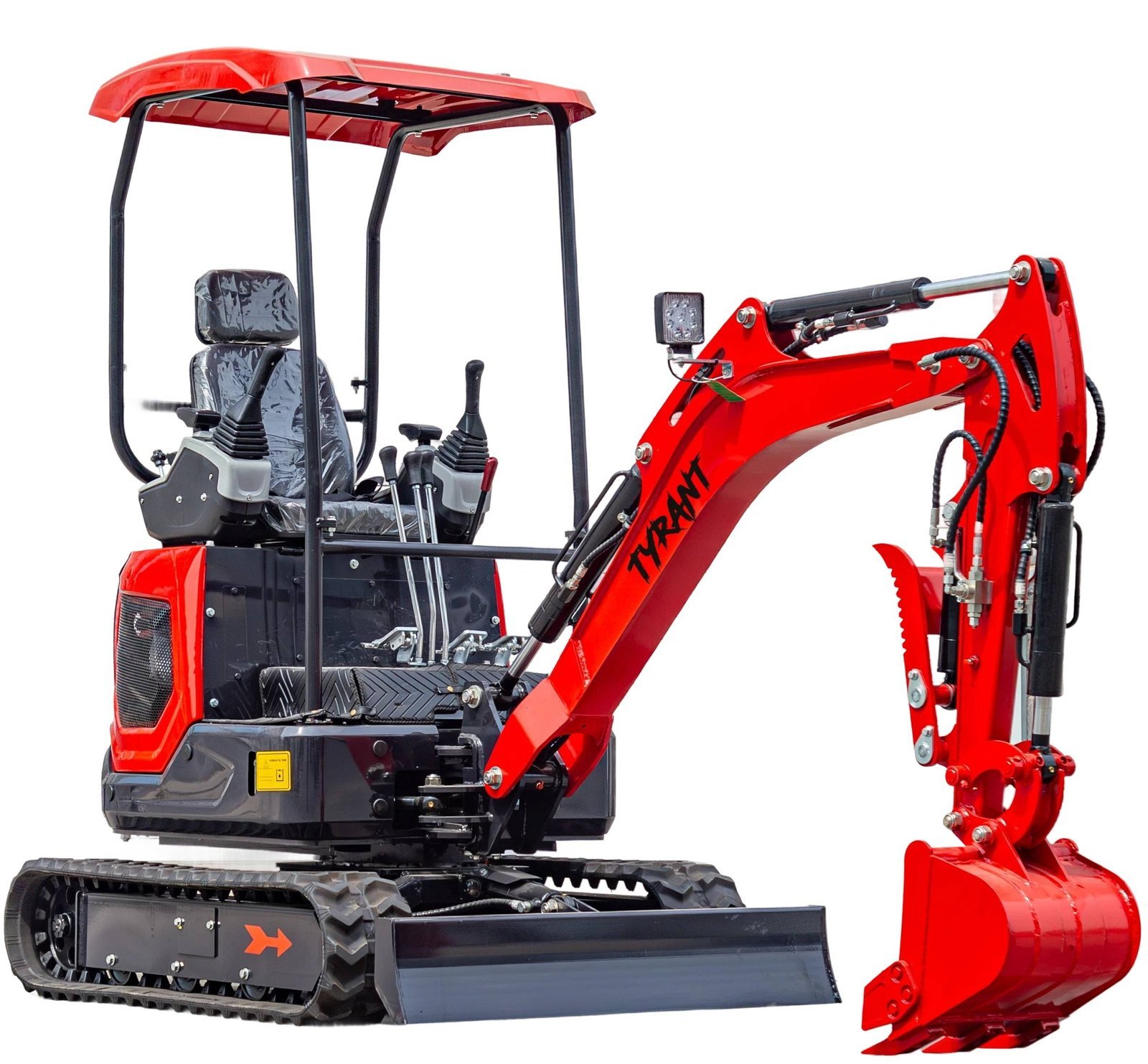 3800lbs TYRANT 17 Diesel Mini Excavator Kubota D902 Engine Side Swing w 12 attachments - Image 16