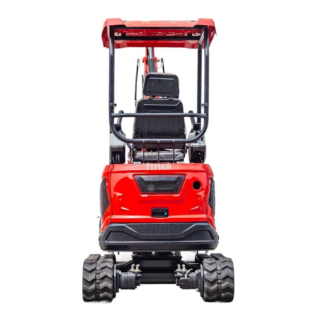 3800lbs TYRANT 17 Diesel Mini Excavator Kubota D902 Engine Side Swing w 12 attachments - Image 9