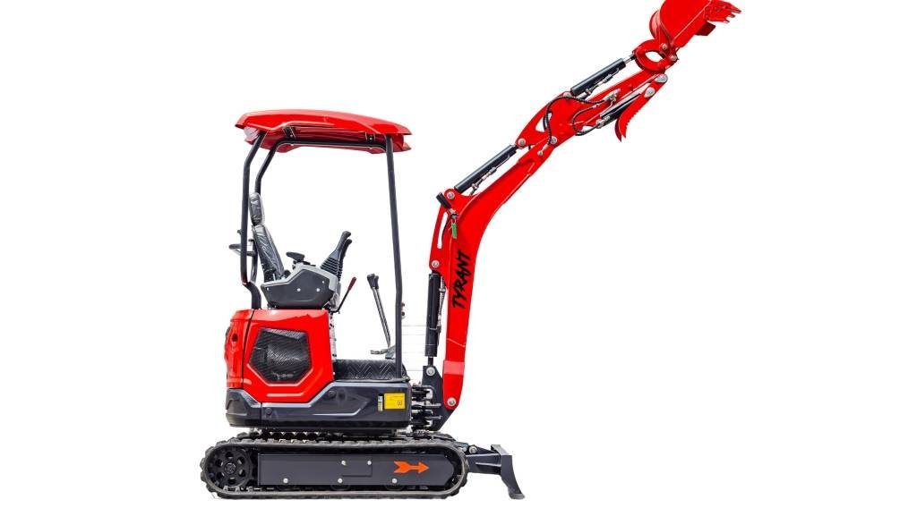3800lbs TYRANT 17 Diesel Mini Excavator Kubota D902 Engine Side Swing w 12 attachments - Image 11