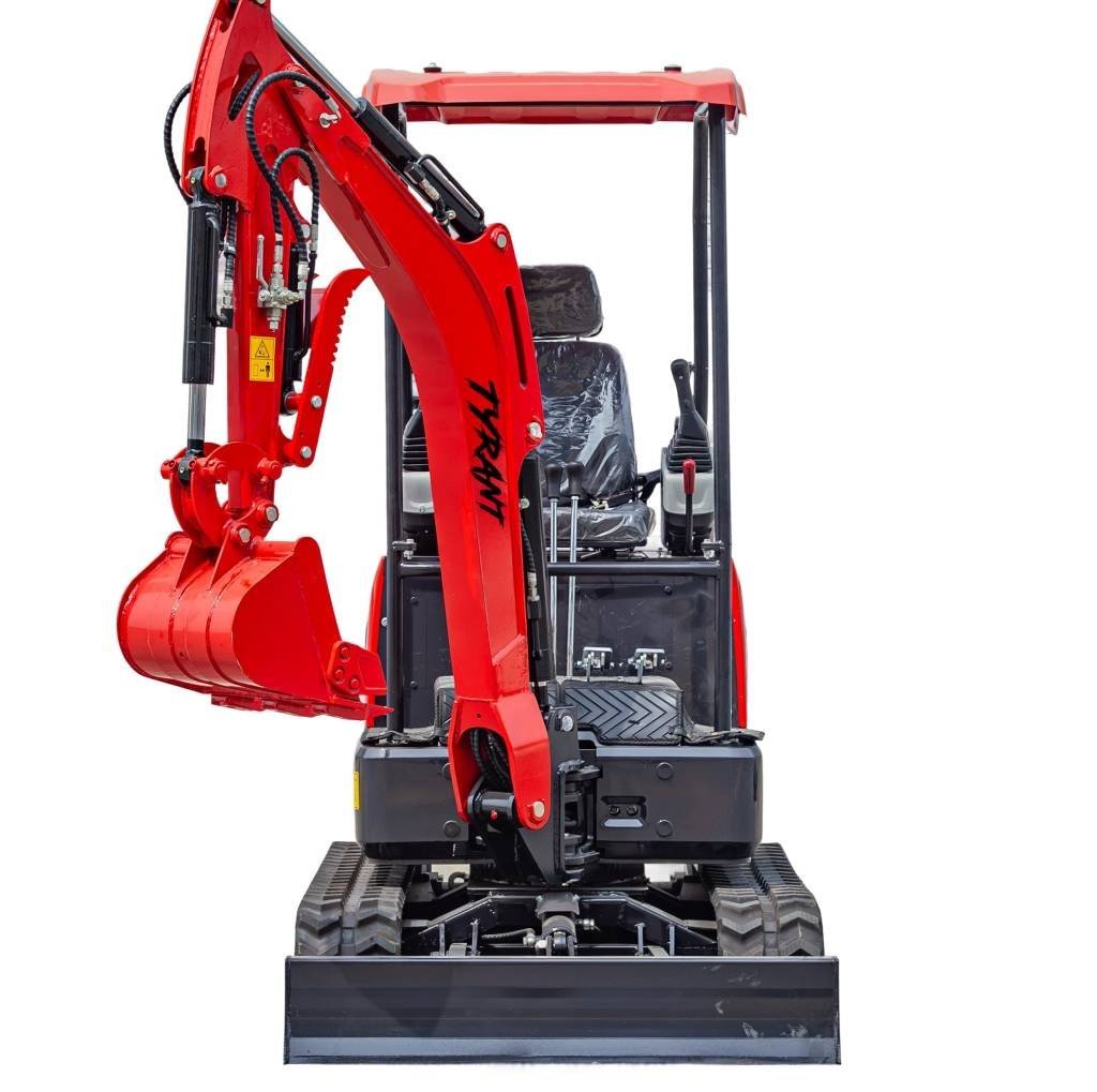 3800lbs TYRANT 17 Diesel Mini Excavator Kubota D902 Engine Side Swing w 12 attachments - Image 12
