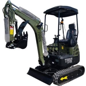 2025 4000 lb Typhon Terror XVIII Mini Excavator Rubber Track with Kubota Diesel Engine USA