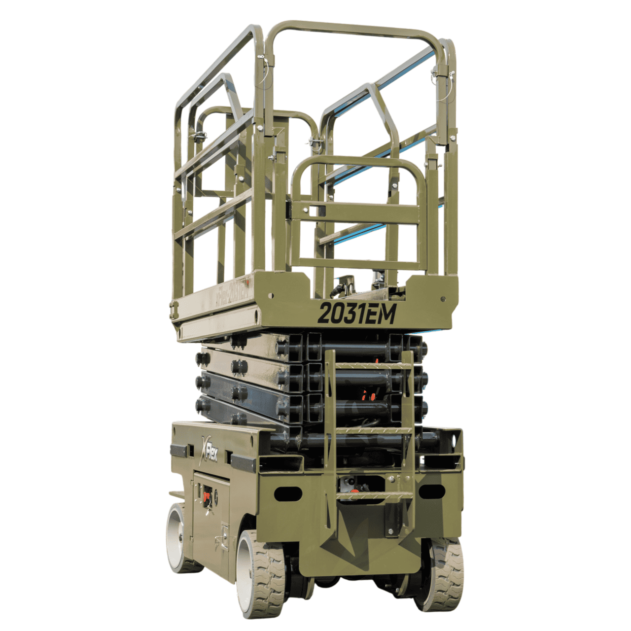 TYPHON xFLEX-2031EM 1.2 Ton Electric Mini Scissor Lift with 20ft Max Platform Height and 19.7″ Platform Extend - Image 3