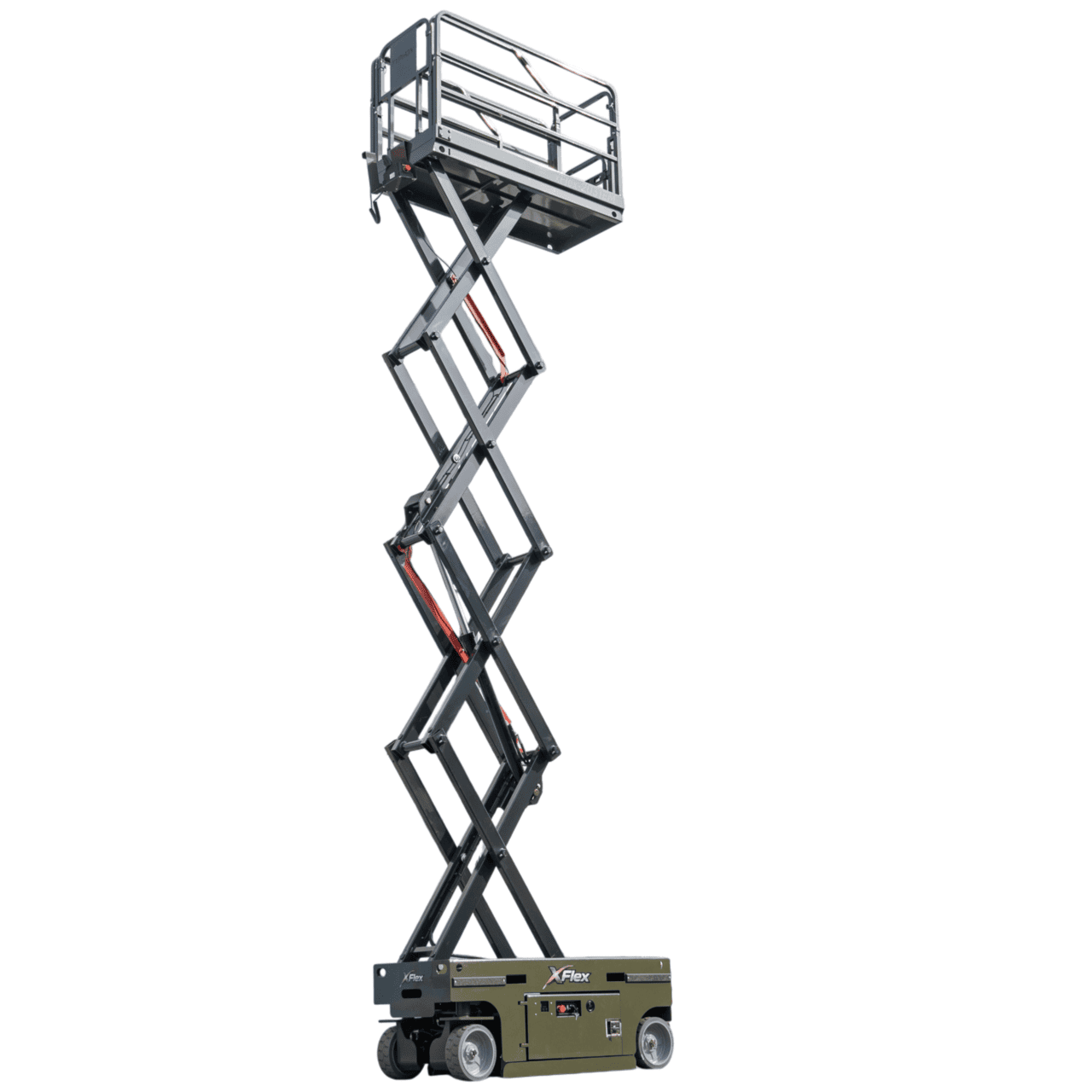 TYPHON xFLEX-2031EM 1.2 Ton Electric Mini Scissor Lift with 20ft Max Platform Height and 19.7″ Platform Extend - Image 5