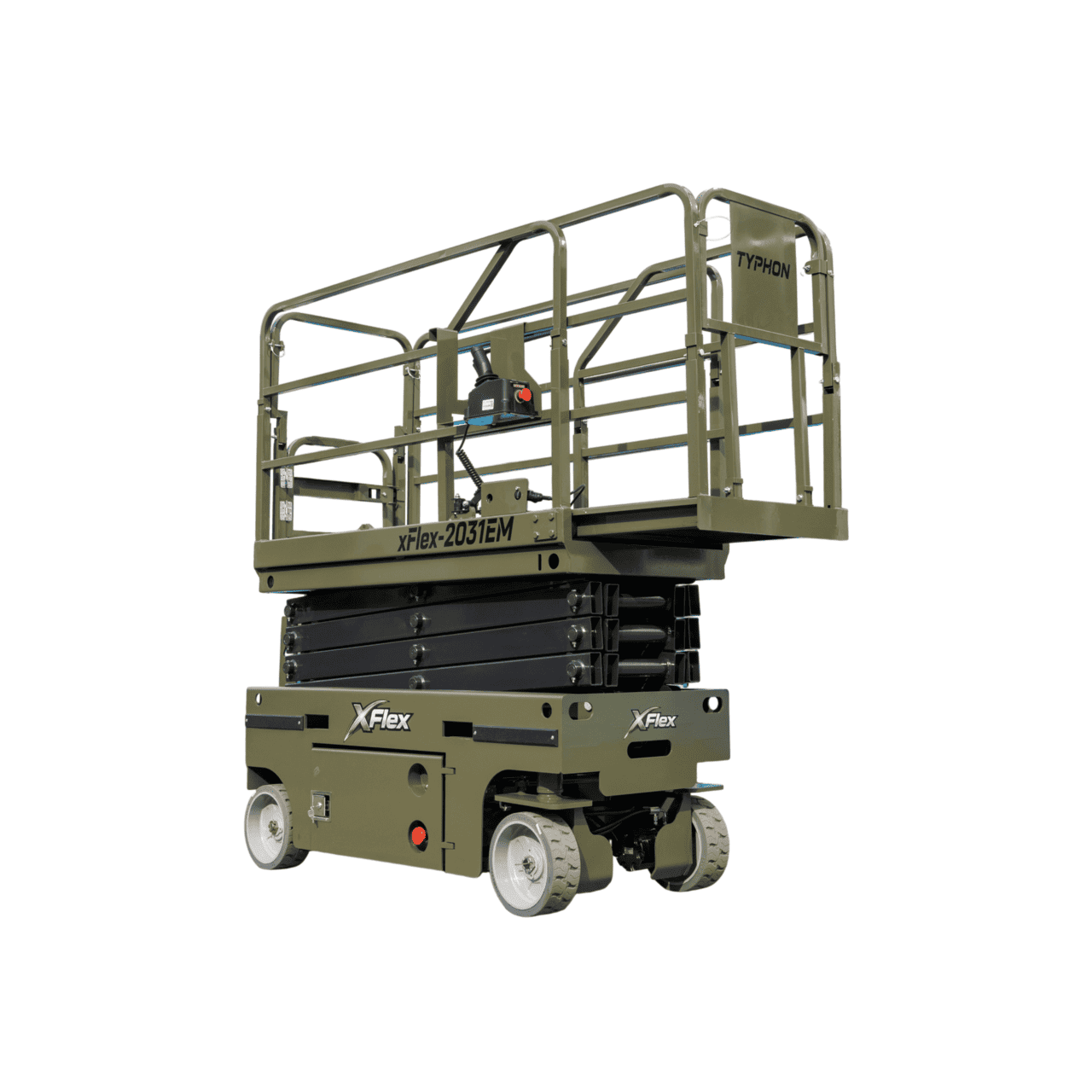 TYPHON xFLEX-2031EM 1.2 Ton Electric Mini Scissor Lift with 20ft Max Platform Height and 19.7″ Platform Extend - Image 18