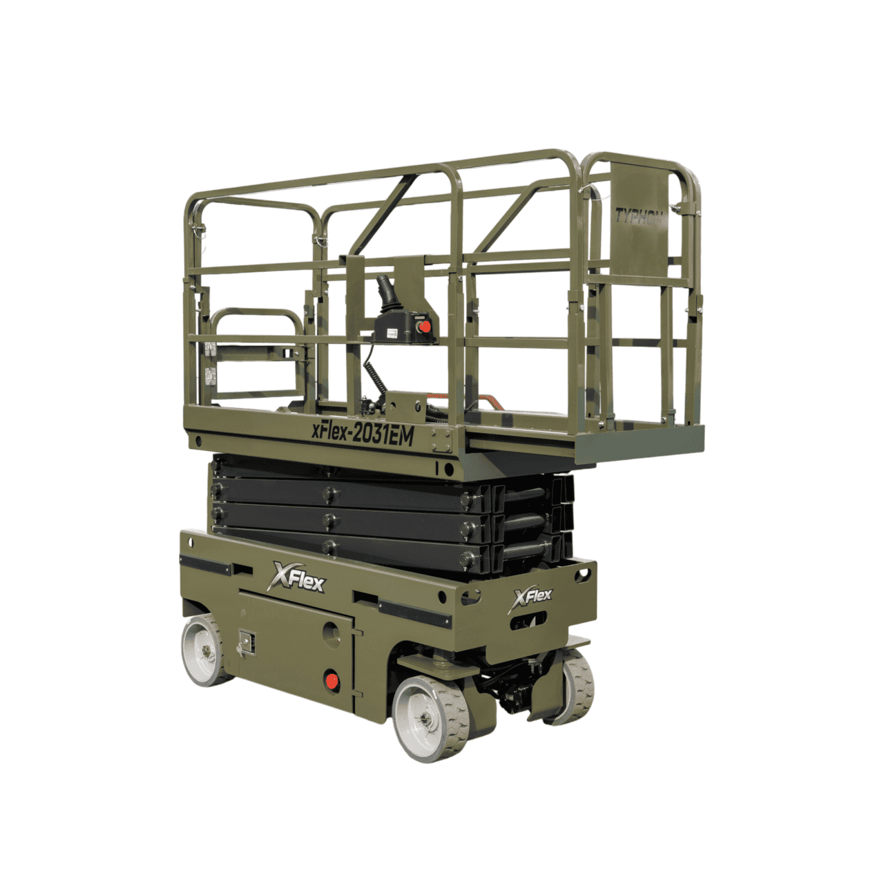 TYPHON xFLEX-2031EM 1.2 Ton Electric Mini Scissor Lift with 20ft Max Platform Height and 19.7″ Platform Extend - Image 19