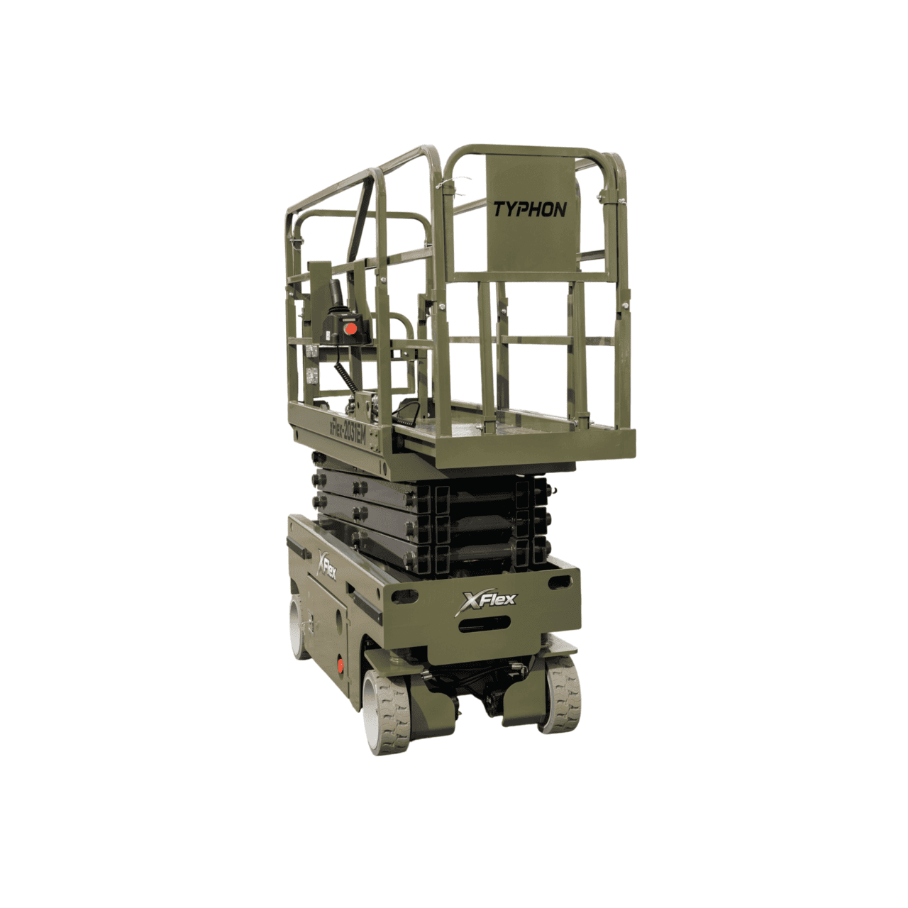 TYPHON xFLEX-2031EM 1.2 Ton Electric Mini Scissor Lift with 20ft Max Platform Height and 19.7″ Platform Extend - Image 24