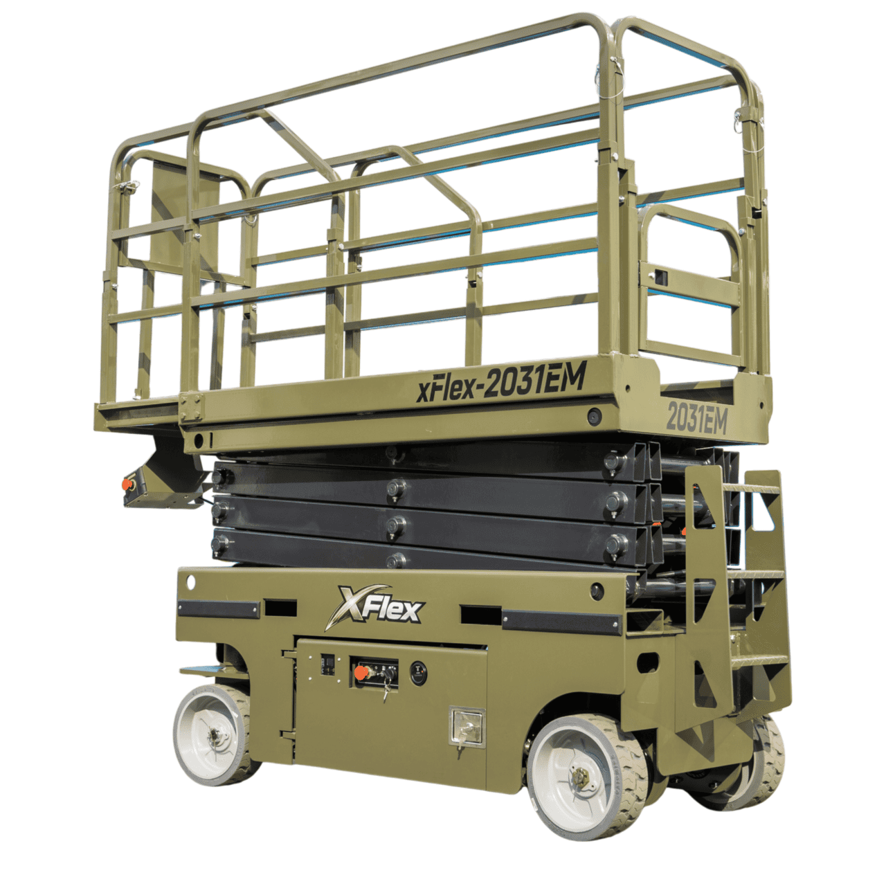 TYPHON xFLEX-2031EM 1.2 Ton Electric Mini Scissor Lift with 20ft Max Platform Height and 19.7″ Platform Extend - Image 26