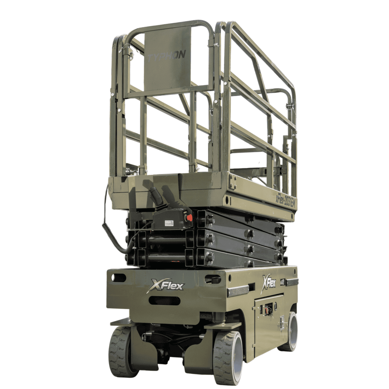 TYPHON xFLEX-2031EM 1.2 Ton Electric Mini Scissor Lift with 20ft Max Platform Height and 19.7″ Platform Extend - Image 27