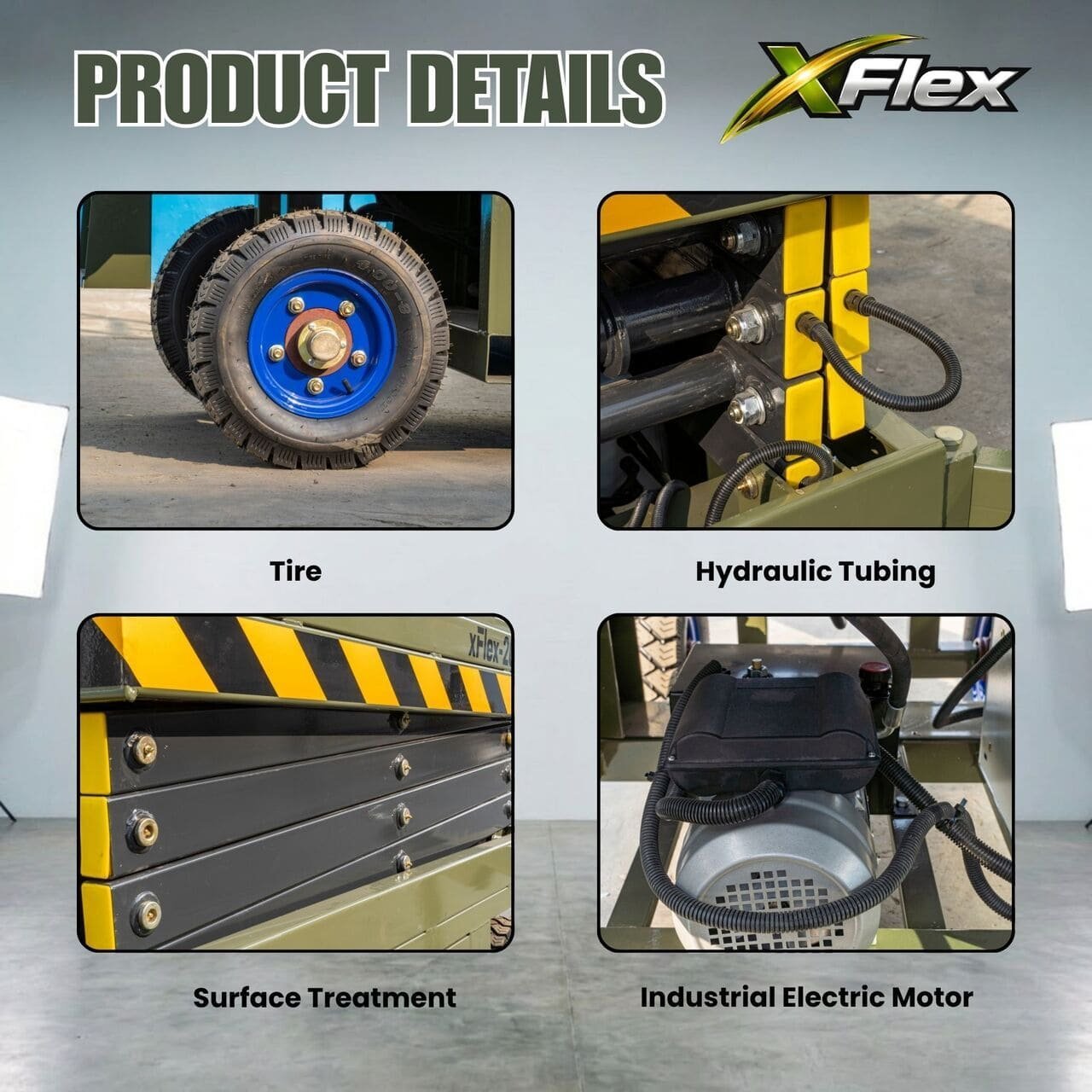 TYPHON xFlex-2037W Walk-Behind Scissor Lift comes with 20ft Working Height and Manual outriggers 1102 lbs load capacity 110V Electric - Image 32