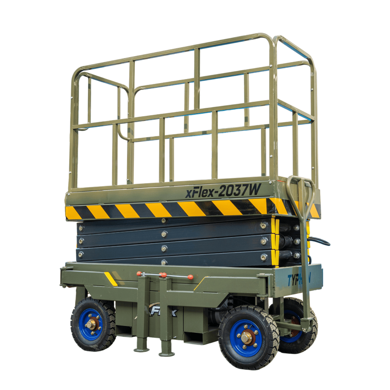 TYPHON xFlex-2037W Walk-Behind Scissor Lift comes with 20ft Working Height and Manual outriggers 1102 lbs load capacity 110V Electric - Image 33