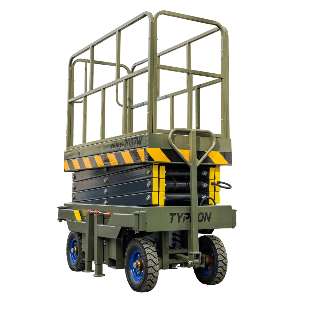 TYPHON xFlex-2037W Walk-Behind Scissor Lift comes with 20ft Working Height and Manual outriggers 1102 lbs load capacity 110V Electric - Image 34
