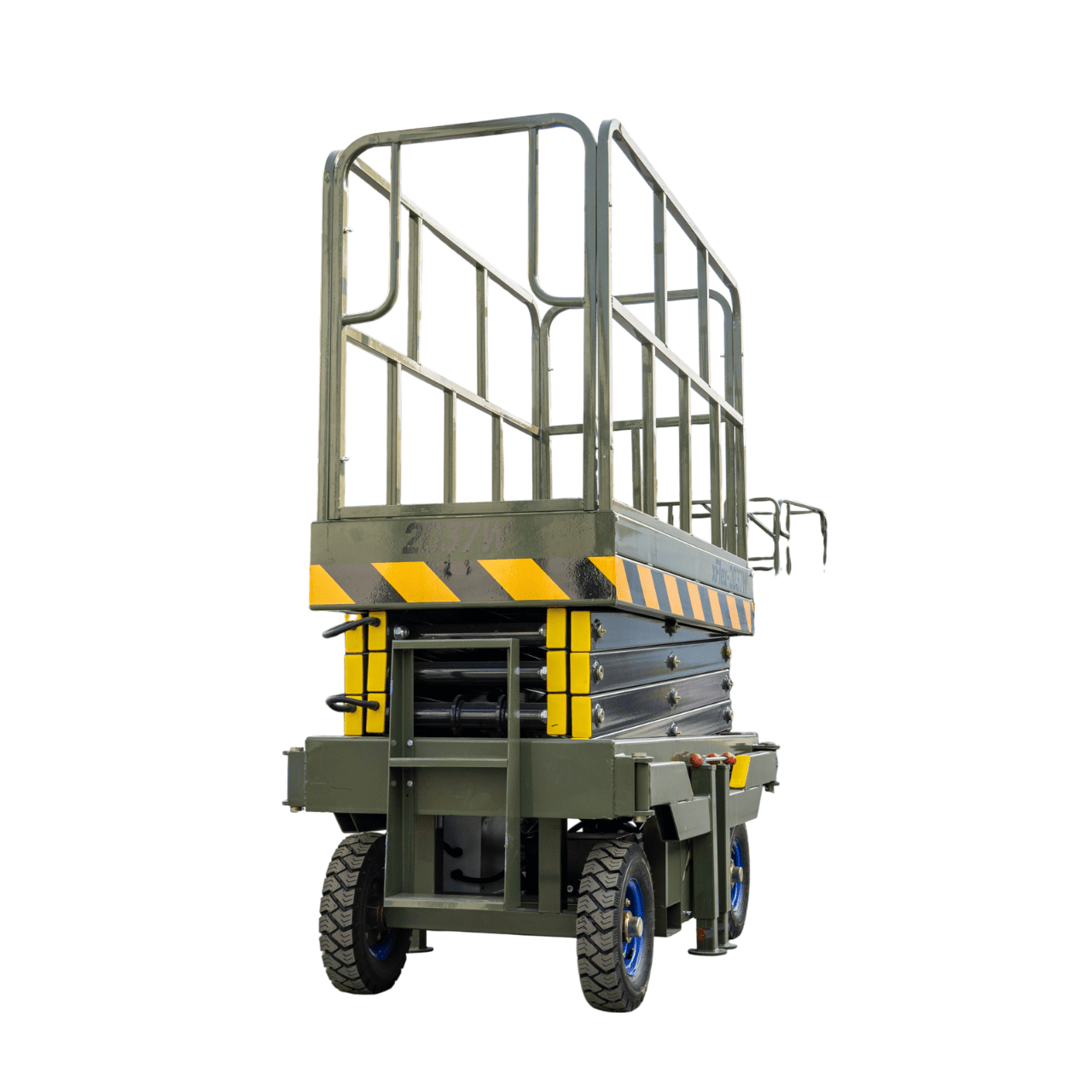 TYPHON xFlex-2037W Walk-Behind Scissor Lift comes with 20ft Working Height and Manual outriggers 1102 lbs load capacity 110V Electric - Image 9