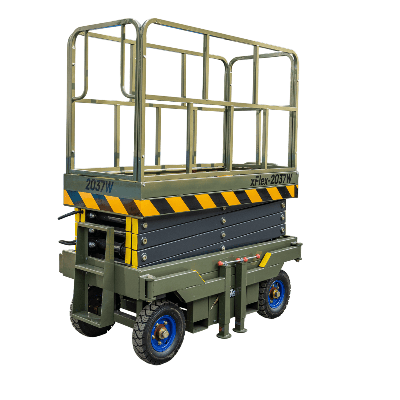 TYPHON xFlex-2037W Walk-Behind Scissor Lift comes with 20ft Working Height and Manual outriggers 1102 lbs load capacity 110V Electric - Image 10