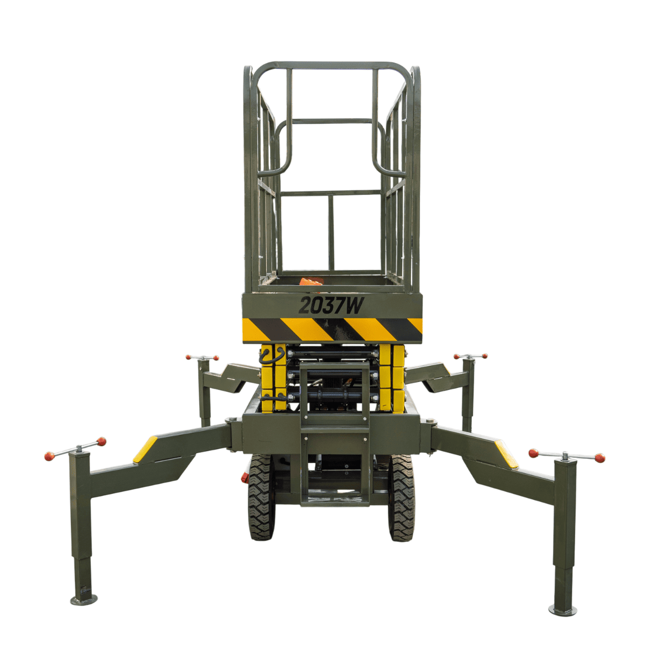 TYPHON xFlex-2037W Walk-Behind Scissor Lift comes with 20ft Working Height and Manual outriggers 1102 lbs load capacity 110V Electric - Image 12