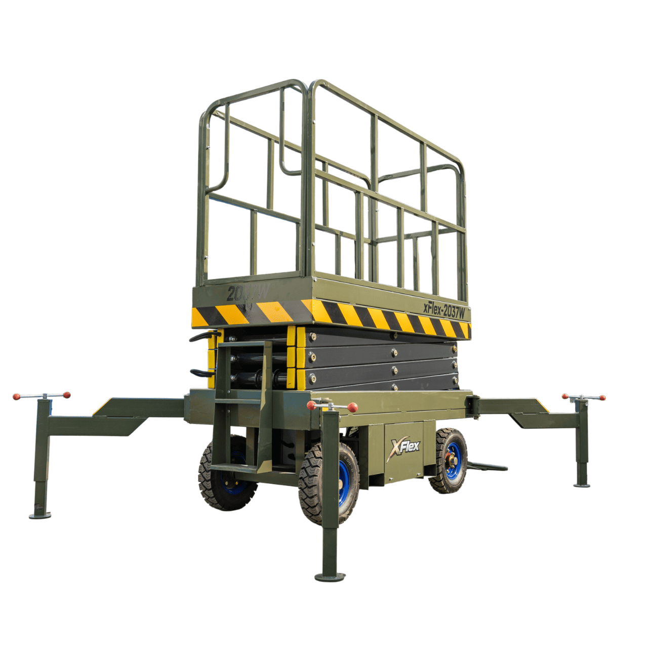 TYPHON xFlex-2037W Walk-Behind Scissor Lift comes with 20ft Working Height and Manual outriggers 1102 lbs load capacity 110V Electric - Image 13