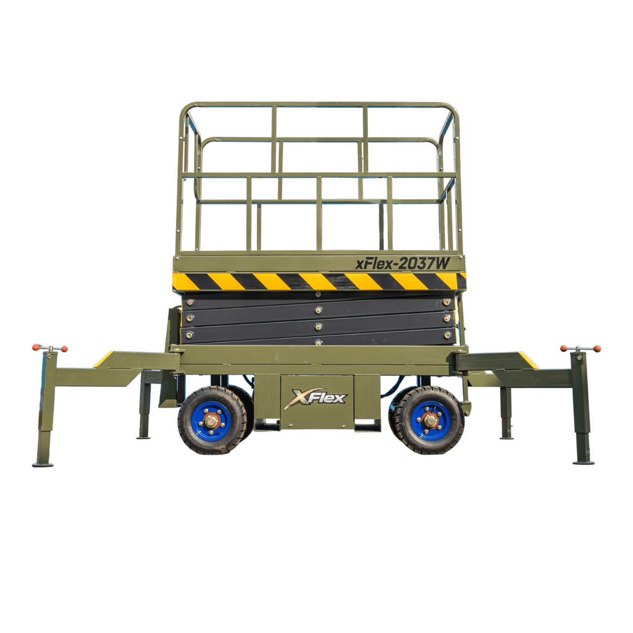 TYPHON xFlex-2037W Walk-Behind Scissor Lift comes with 20ft Working Height and Manual outriggers 1102 lbs load capacity 110V Electric - Image 14