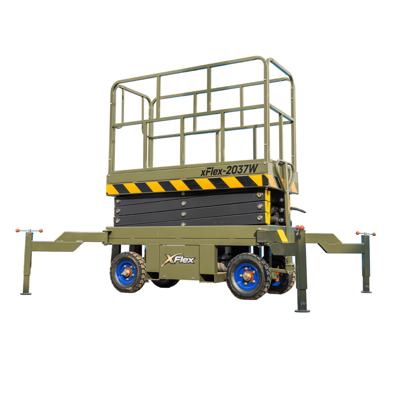 TYPHON xFlex-2037W Walk-Behind Scissor Lift comes with 20ft Working Height and Manual outriggers 1102 lbs load capacity 110V Electric - Image 15