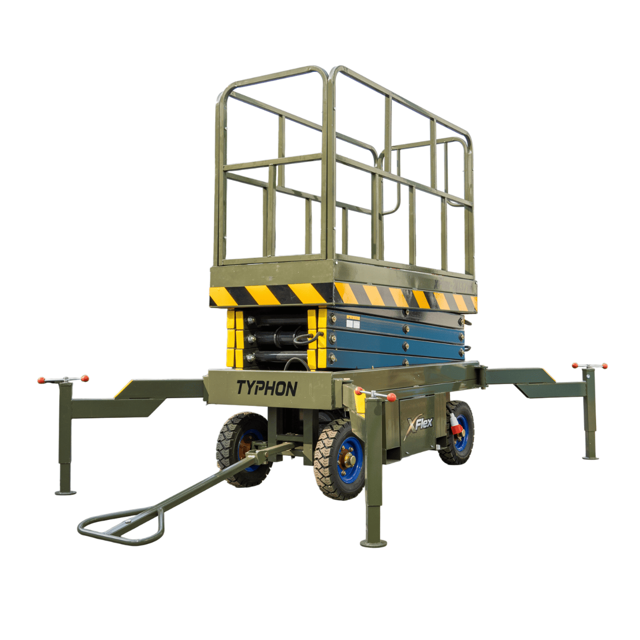 TYPHON xFlex-2037W Walk-Behind Scissor Lift comes with 20ft Working Height and Manual outriggers 1102 lbs load capacity 110V Electric - Image 18