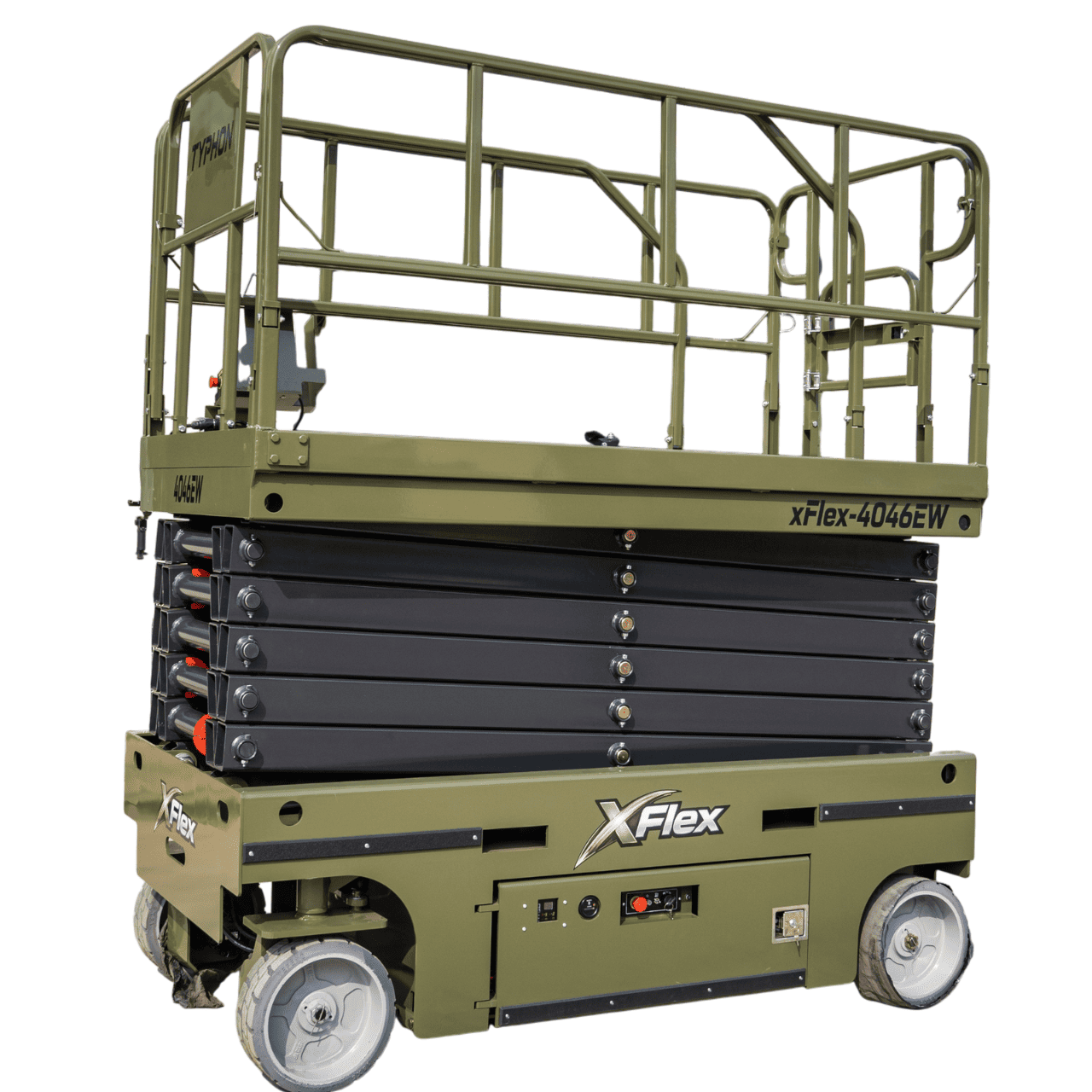 TYPHON xFlex-4046EW Electric Wheel Scissor Lift 2.6 Ton operating weight and 40ft platform height with 705lbs Load Capacity - Image 10