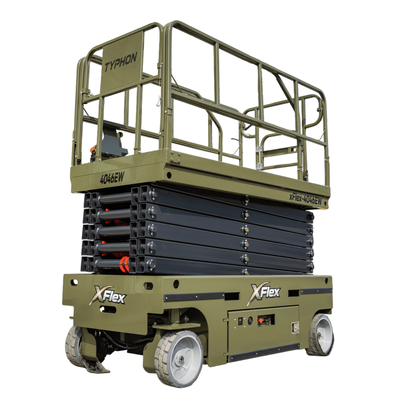 TYPHON xFlex-4046EW Electric Wheel Scissor Lift 2.6 Ton operating weight and 40ft platform height with 705lbs Load Capacity - Image 11