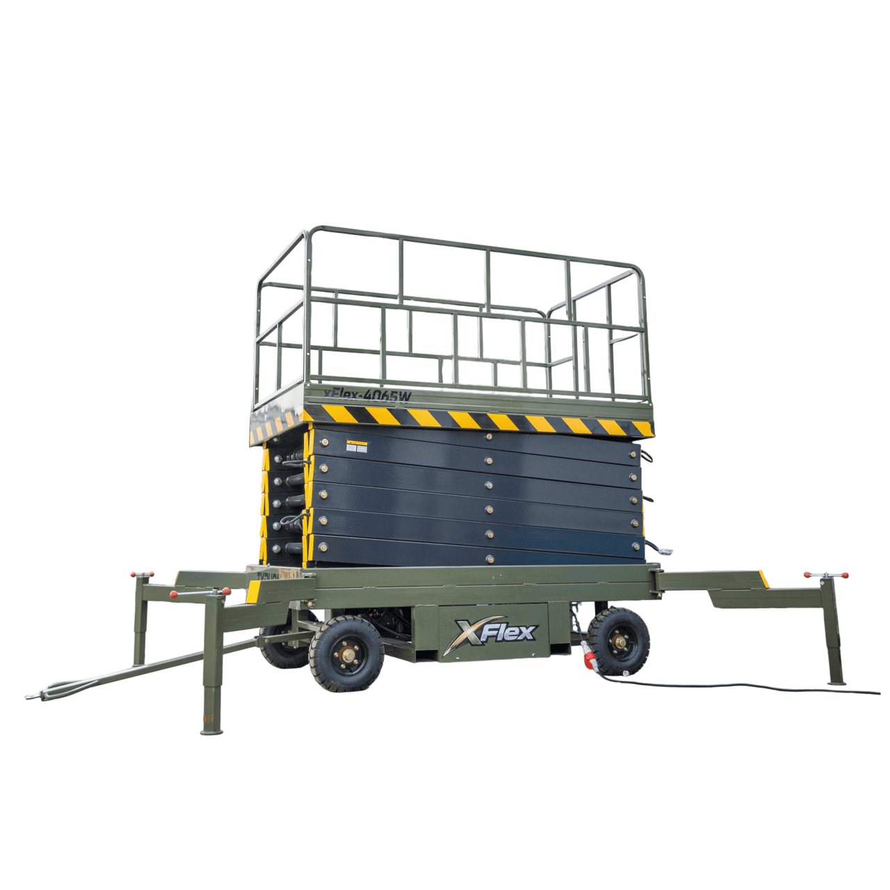 TYPHON xFlex 4065W Walk Behind Scissor Lift 2.7 Ton with Assisted Walking, Manual outriggers of 40 ft lifting Height & 110V Electric - Image 17