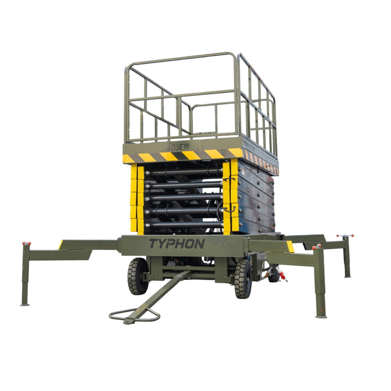 TYPHON xFlex 4065W Walk Behind Scissor Lift 2.7 Ton with Assisted Walking, Manual outriggers of 40 ft lifting Height & 110V Electric - Image 19