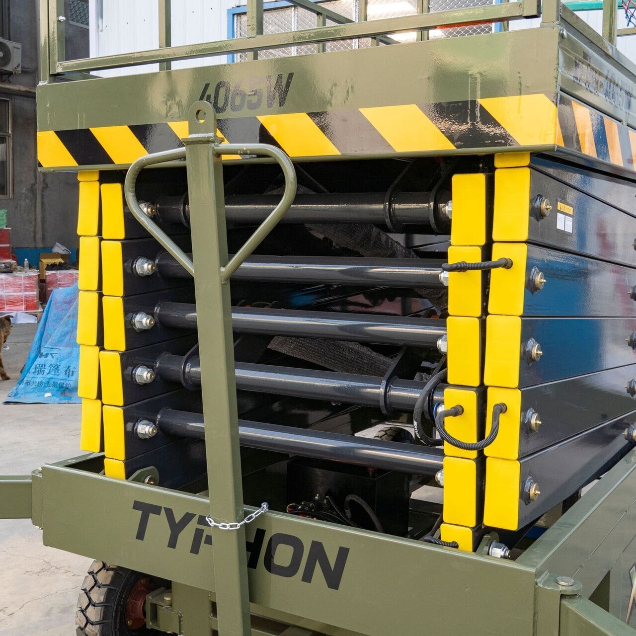 TYPHON xFlex 4065W Walk Behind Scissor Lift 2.7 Ton with Assisted Walking, Manual outriggers of 40 ft lifting Height & 110V Electric - Image 24
