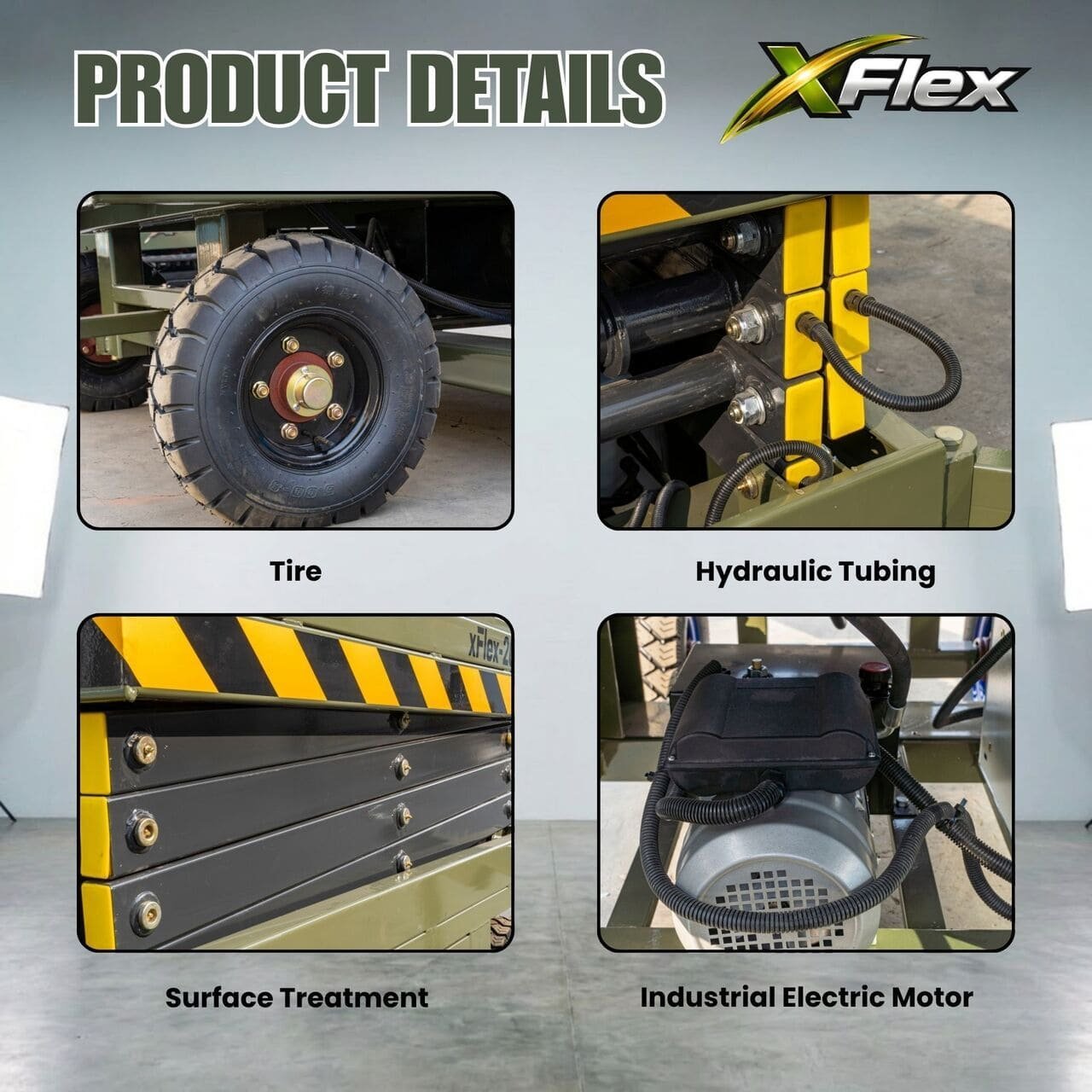 TYPHON xFlex 4065W Walk Behind Scissor Lift 2.7 Ton with Assisted Walking, Manual outriggers of 40 ft lifting Height & 110V Electric - Image 9