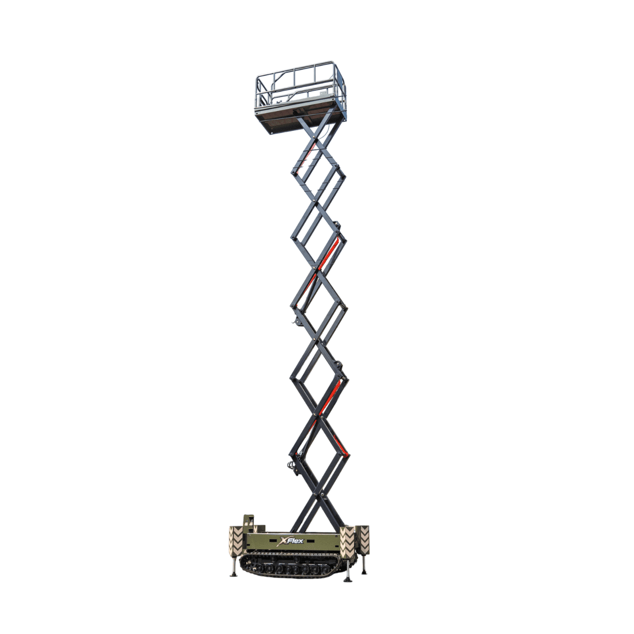 TYPHON xFlex 4068ET Electric Rubber Track Scissor Lift 3.2 Ton with 5.4HP Hydraulic Pump Motor Drive and Hydraulic Lifting Cylinder, 40 ft Max Lifting Height - Image 21