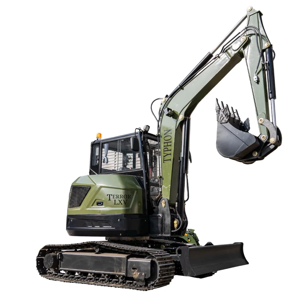 TYPHON TERROR LXV 6.6 Ton Excavator Kubota V2607 56.9HP AC/Heater Cabin Boom Swing