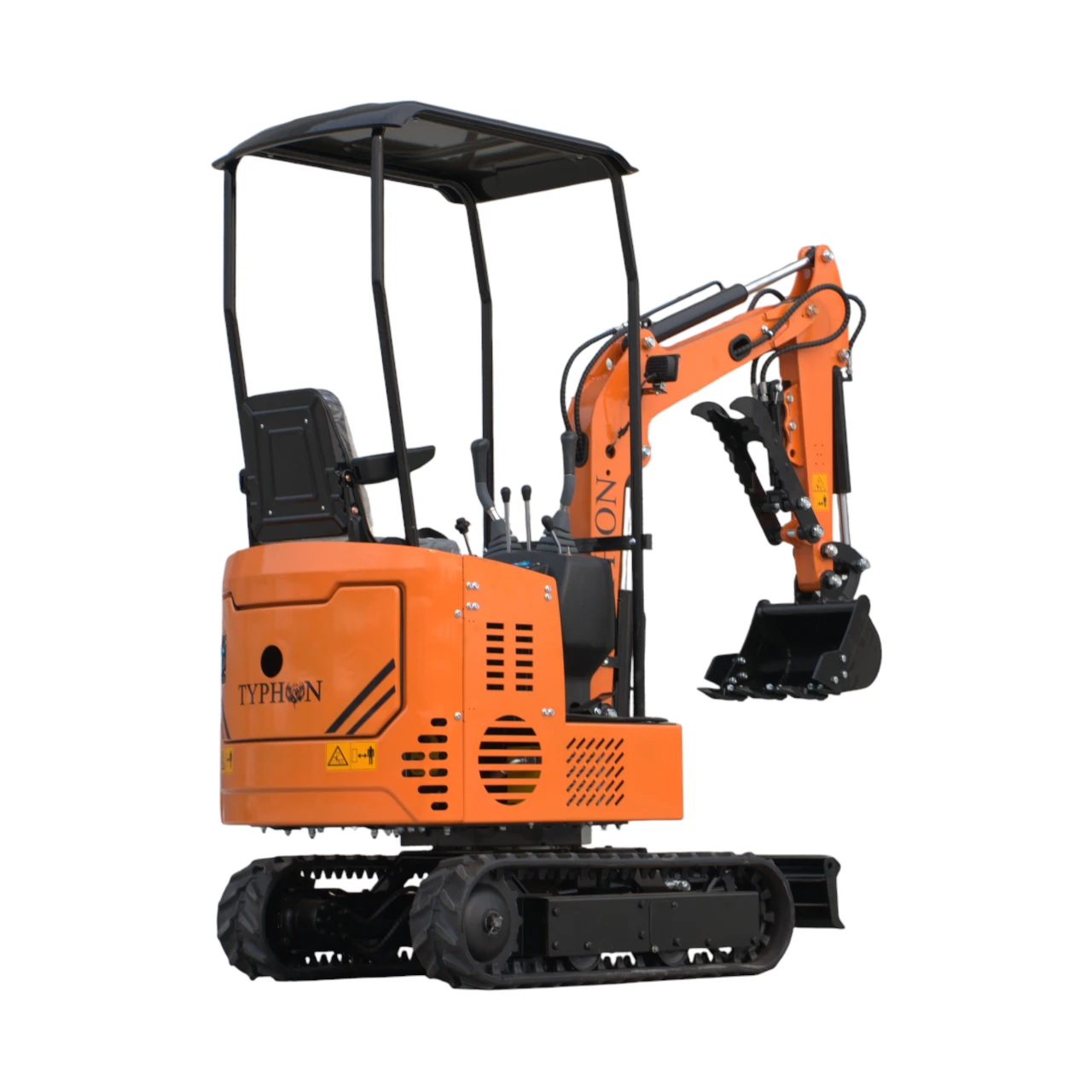 Typhon Tyrant X 1 Ton Mini Excavator with 13.5HP Briggs & Stratton Engine, Hydraulic Oil Cooler & Thumb Clip - Image 4