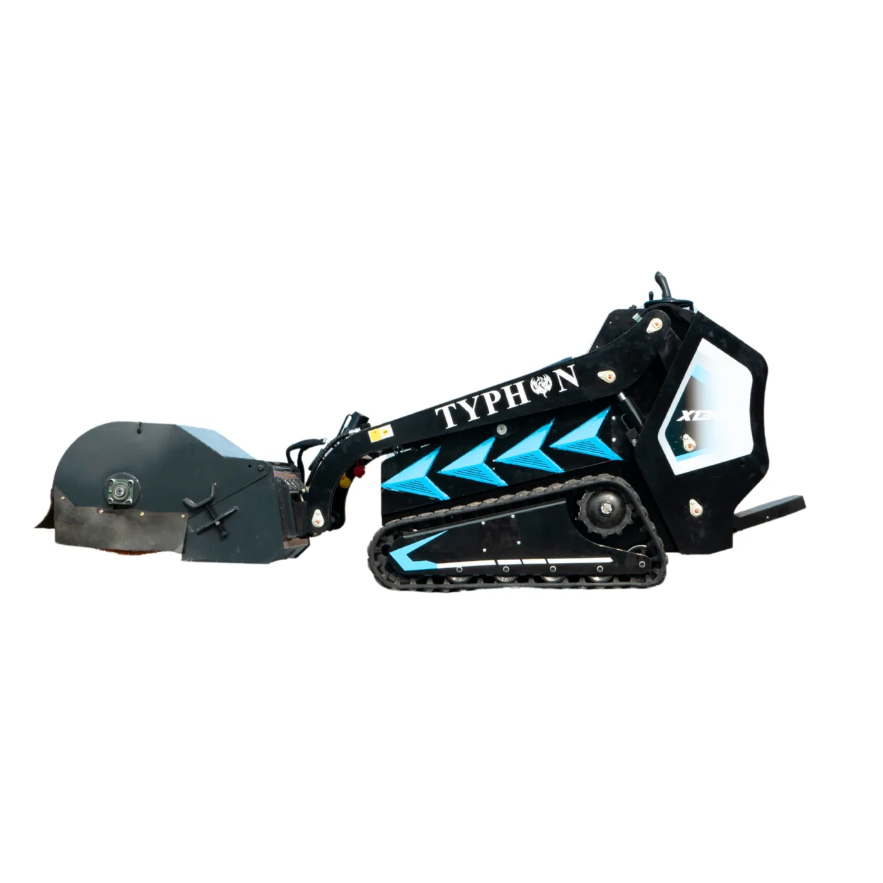 Hydraulic Pickup Sweeper Broom Attachment for TYPHON STOMP X1300 & STOMP 509 Mini Skid Steers