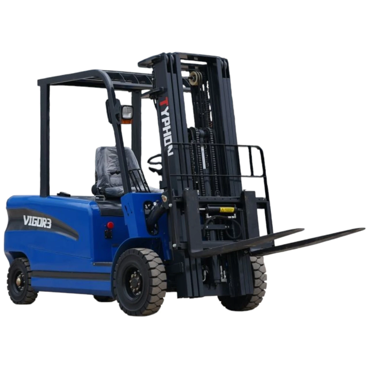 New TYPHON VIGOR 3.0 Blue Electric Forklift 3 Ton Lifter Lift Truck Jitney Hi-Lo