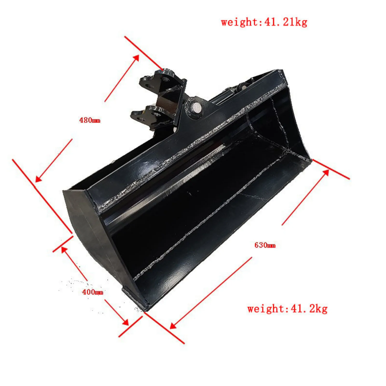 600mm Tilting Bucket: Attachment for TYPHON Mini Excavators USA