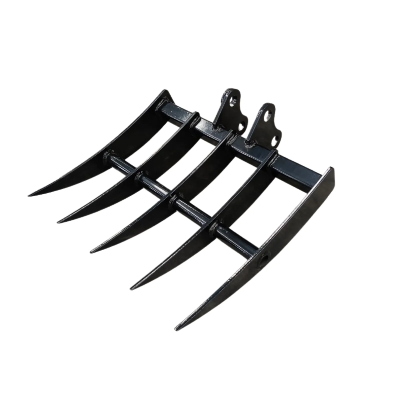 Rake: Mini Excavator Attachment for Grading, Leveling, Loosening , Removing Soil USA