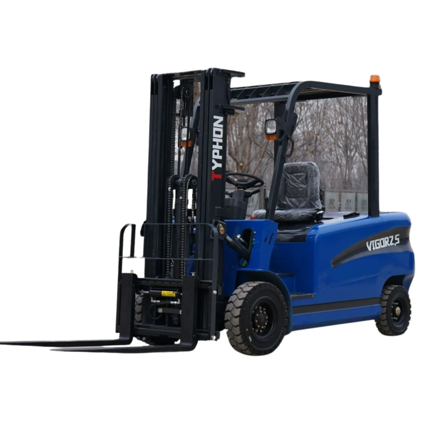 New TYPHON VIGOR 2.5 Blue Electric Forklift 2.5 Ton Lifter Lift Truck Jitney Hi-Lo