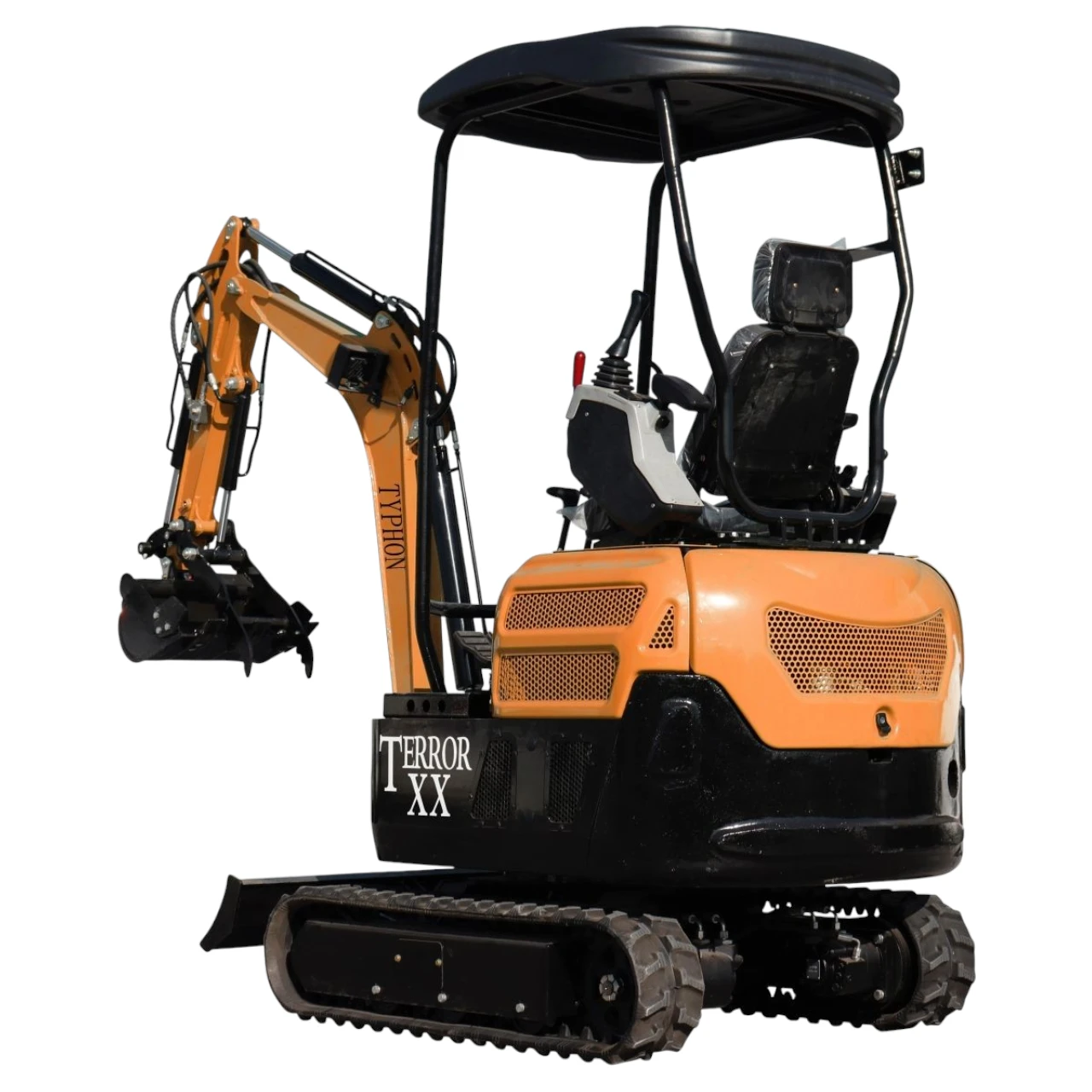 4,000 lb TYPHON TERROR XX Mini Excavator Rubber Track with Kubota D902 Diesel Engine USA