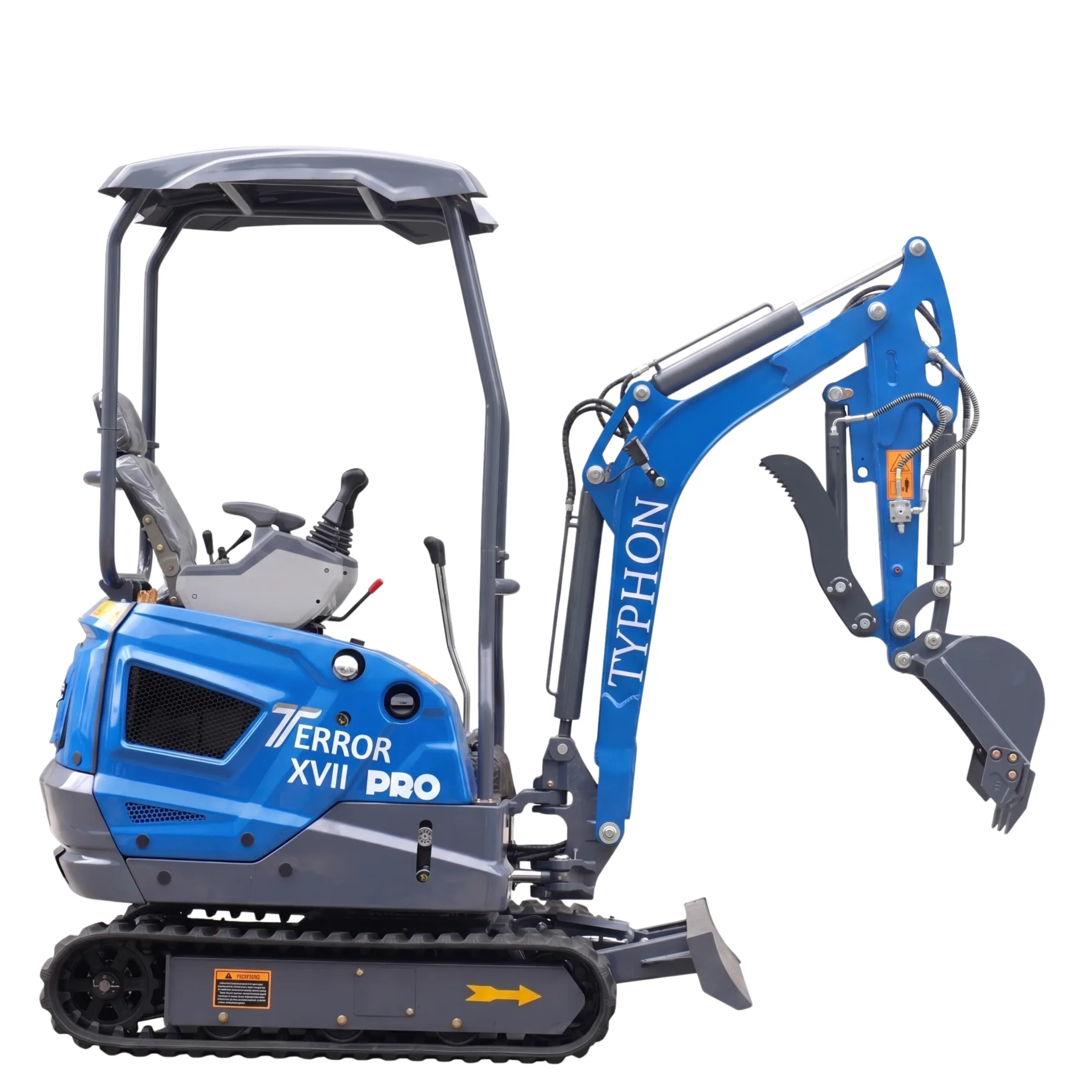 New TYPHON TERROR XVII PRO 3800 lb Mini Excavator – Kubota Diesel, Premium Hydraulics, 14kN Dig Force, Boom Swing