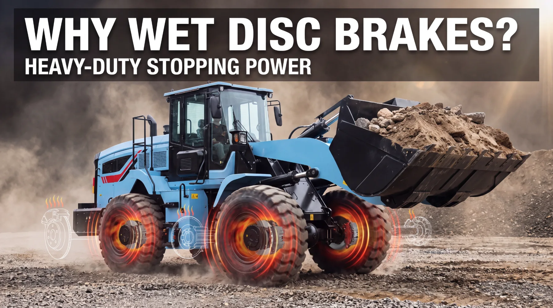Why Wet Disc Brakes Matter for Heavy Wheel Loader Operation